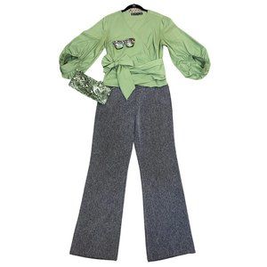 New York & Company 7th Avenue Design Studio Wide-leg Career Slacks - 8 Tall